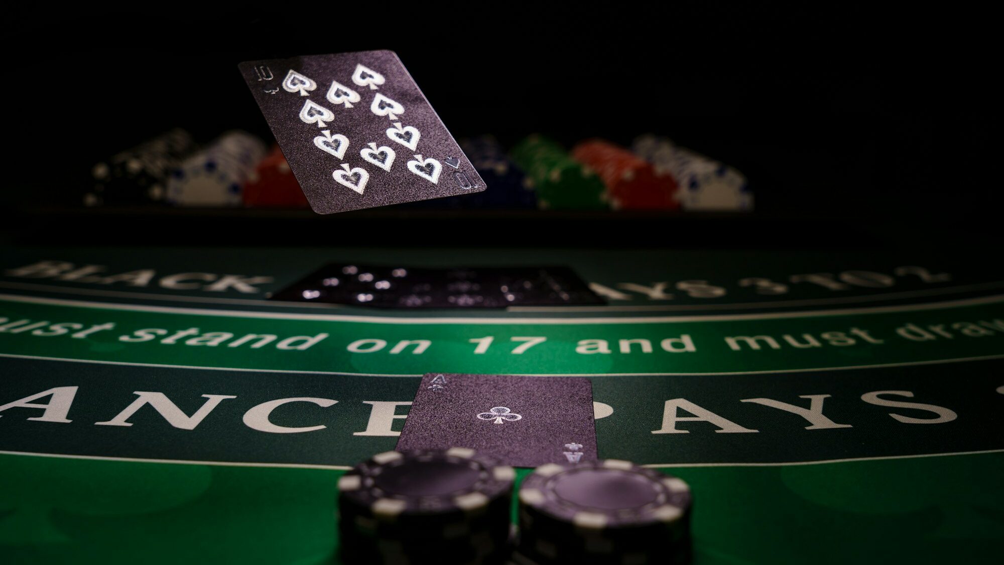 Casino Black Jack table