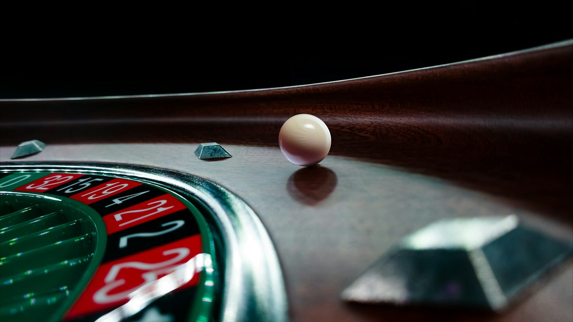 Roulette table close up at the Casino